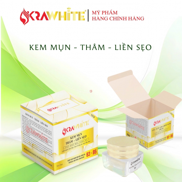 Kem mụn thâm liền sẹo Krawhite