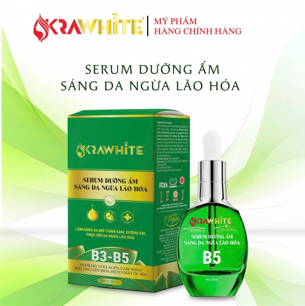 Serum dưỡng ẩm sáng da ngừa lão hóa Krawhite