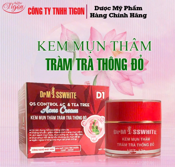 KEM MỤN THÂM TRÀM TRÀ THÔNG ĐỎ DR.MISSWHITE