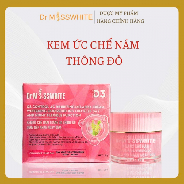 KEM ỨC CHẾ NÁM TRẮNG DA THÔNG ĐỎ GIẢM NẾP NHĂN NGÀY ĐÊM DR.MISSWHITE