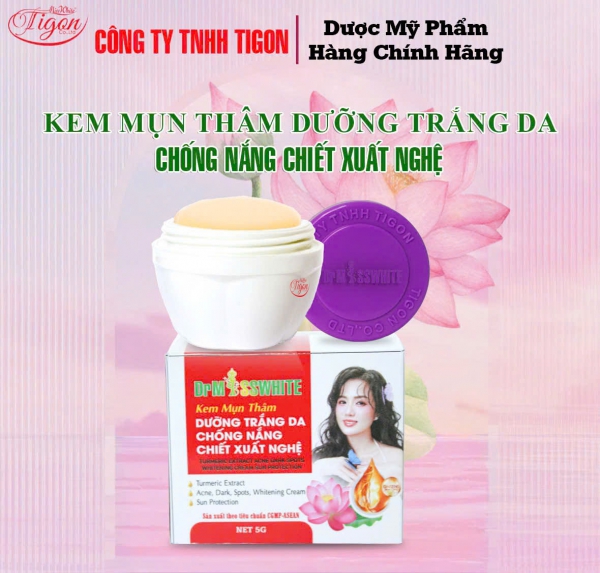 KEM MỤN THÂM DƯỠNG TRẮNG DA CHỐNG NẮNG CHIẾT XUẤT NGHỆ